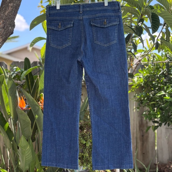 Gloria Vanderbilt The Perfect Fit Denim Straight Leg Jeans | Size 14P - Picture 4 of 9